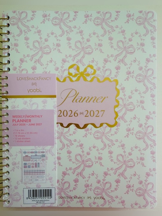 LoveShackFancy Accessories - Loveshack Fancy Planner 2026-2027